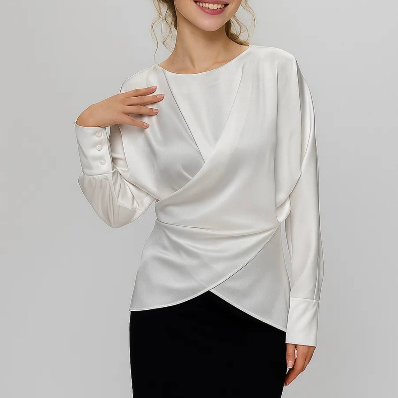 Women’s Silk Blouse “City Elegance”